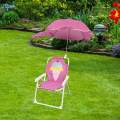 Kids Camping Chair with Umbrella Folding Chair for Park Hiking Courtyard.
