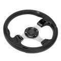 Racing Steering Wheel, Reasonable Size Comfortable Touch 13in 330mm Exquisite Appearance Steering Wheel Easy Clean with Wrench for Vehicle. 