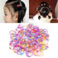 Baby Girls Hair Band Bows Ties Mini Boutique Elastic Hair Rubber Ribbon Hair Ban.