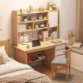 Reading Table with Bookshelf & 2 Drawer with 1 Storage Door Cabinte, Home Furniture Writing Table, Modern Study Desk, Home Office Executive Workstation Desk Table 48/36.