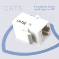 5/10pcs Rj45 Ethernet Network Keystone Jack Clip Module Wall Plug Connector Computer Connection Accessories. 