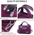 Women Large Capacity Waterproof Anti Theft Multi-pocket Oxford Cloth Crossbody Shoulder Bag Handbag Purse For Work Travel School. 