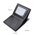 Fashion Pu Leather Zipper Short Wallet Purse Bag Minimalist Credit Card Holder Front Pocket Rfid Blocking Wallets For Men Gift. 