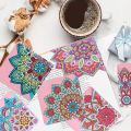 Diamond Painting Corner Bookmark 5D DIY Page Book Marks Triangle Book Lovers Gifts For Craft Women Girls.