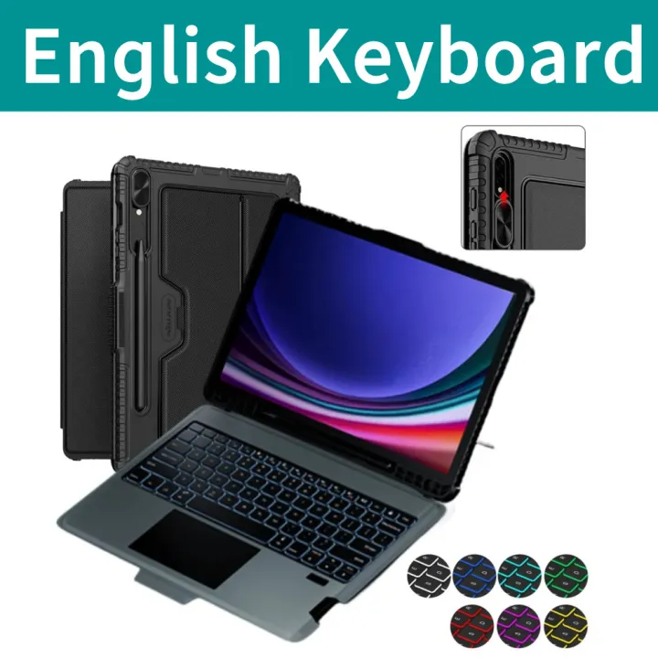 Magic%20Keyboard%20For%20Samsung%20Galaxy%20Tab%20S10+%20Case%20Nillkin%20Backlight%20Bluetooth%20Keyboard%20Cover%20For%20Samsung%20Galaxy%20Tab%20S9/S9%20+%20Cases%20-%20Image%207