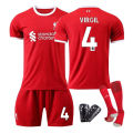 23-24 ew Lierpool ome o.11 Salah Jersey Children's Adult Student eam hes suit Football niform.