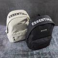 ESSENTIALS Men Women Black White Backpack College Student Casual Large Capacity Waterproof Bookbag Fashion Laptop Bag Travel. 