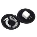 Multifunctional Shockproof Round Zipper Storage Bag Earphone Organizer Pouch For Earphone Headphone Accessories Earbuds Case Box. 