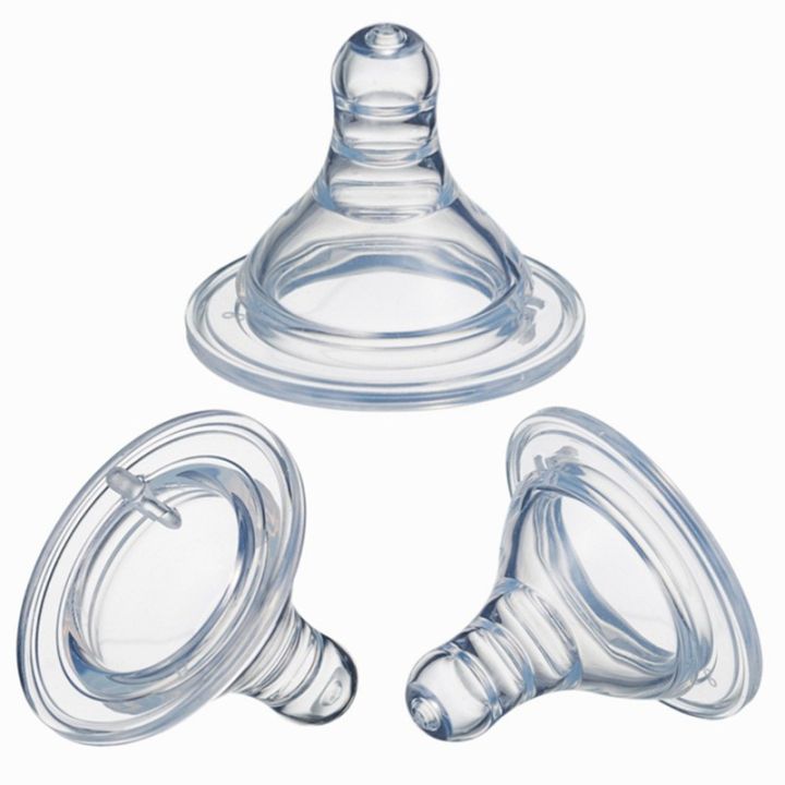 2Pcs%20%20Food%20Grade%20Silicone%20BPA%20Free%20Standard%20Neck%20Baby%20Nipples%20(6m+)%20-%20Image%203