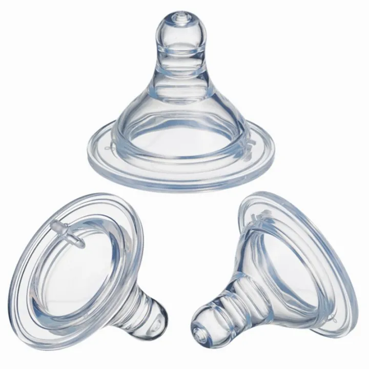 2Pcs%20%20Food%20Grade%20Silicone%20BPA%20Free%20Standard%20Neck%20Baby%20Nipples%20(6m+)%20-%20Image%203