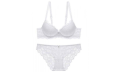 Soft Comfortable Net Pushup Foam Bra and Panty Set for Sexy Women Couple.