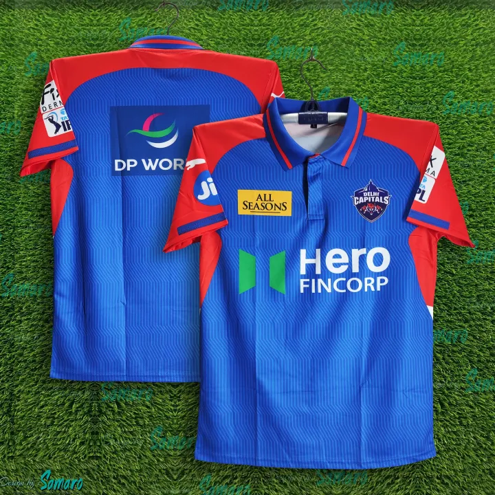 Delhi%20Capitals%20Premium%20Jersey%202026/27%20IPL%20Cricket%20Jersey%20For%20Men%20-%20DC%20Half%20Sleeve%20Collar%20Polo%20IPL%20Jersey%20-%20Delhi%20Jersey%202026%20-%20Image%205