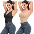 Shapewear Bodysuit Thong Body Shaper for Women Waist Trainer Corset Deep V Neck Slimming Underwear Built-in Bra Camisoles Tops. 
