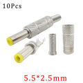 10Pcs/Lot DC Power Plug Solder Wire Connector 4.0/4.8*1.7mm 3.5*1.3mm 6.5*4.4mm 5.5*2.1/2.5mm DC Male Plug Socket Mount Adapter. 