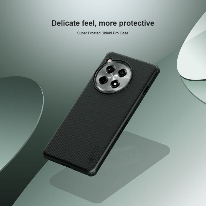 Nillkin%20(%201+12R%20)%20Super%20Frosted%20Shield%20Pro%20Matte%20cover%20case%20for%20OnePlus%20Ace%203,%20OnePlus%2012R%20Smart%20Back%20Case%20-%20Black%20-%20Image%205