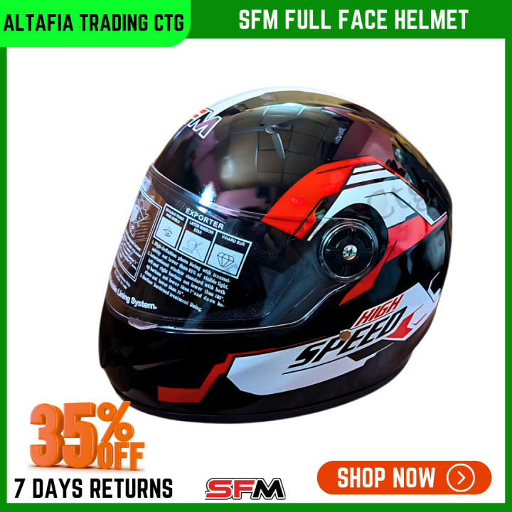 Full%20Face%20Bike%20Helmet%20SFM%20High%20Speed%20in%20Black%20and%20White%20Graphics%20-%20Easy%20To%20use%20and%20Clean,%20A%20Unique%20Choice%20For%20Bikers%20-%20Image%202