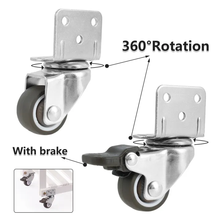 4PCS%2032mm-2inch%20Furniture%20Caster%20Soft%20Rubber%20Universal%20Wheel%20Swivel%20Caster%20Roller%20Wheel%20For%20Platform%20Trolley%20Accessory%20-%20Image%202