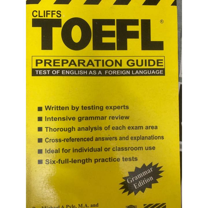 Cliffs Toefl Preparation Guide