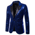 Shiny Gold Sequin Glitter Embellished Blazer Jacket Men Nightclub Prom Suit Blazer Men Costume Homme Stage Clothes For singers Wearhouse.