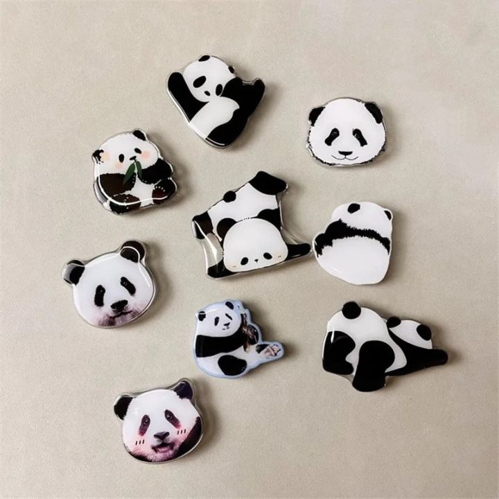 Korean Phone Grip Tok Cartoon Cute Panda Phone Holder Stand Socket Pocket Griptok Folding Finger Ring For iPhone Samsung Bracket