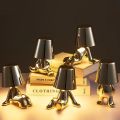 Italy Little Golden Man Table Lamp Living Room Bedside Children's Room Art Decor Night Light Creative Coffee Shop Bar Desk Lamps. 