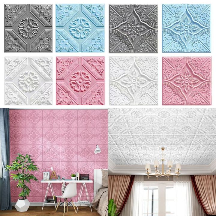Popxstar 60CM Wood Grain Floor Stickers Modern Style Thickened Self-adhesive Waterproof Living Room Bathroom Kitchen Household Stickers