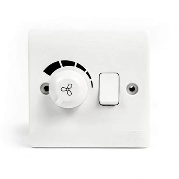 Fan Regulator Dimmer Economy With Switch White
