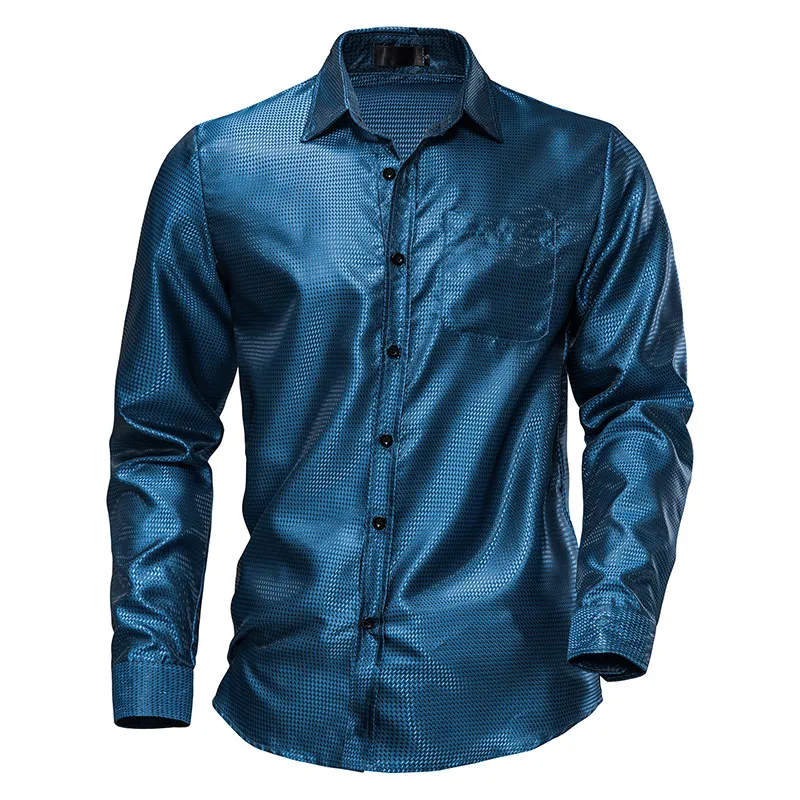 Mens Shirts Long Sleeve Slim Fit Disco Party Fashion Shirt For Men High  Quality | Daraz.com.bd