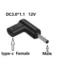 DC 5.5x2.1 5V 9V 12V USB C PD to DC Power Connector Universal Cable for USB RouterType C to DC Jack Plug Adapter Converte head. 
