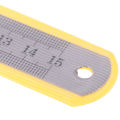 [NewHotFB] Stainless Steel Metal Ruler Metric Rule Precision Double Sided Measuring Tool. 