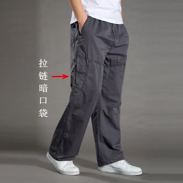 Men's%20Cargo%20Pants%20Summer%20Spring%20Cotton%20Work%20Wear%20New%20In%20Large%20Size%206XL%20Casual%20Climbing%20Joggers%20Sweatpants%20Hombre%20Autumn%20Trousers%20-%20Image%202