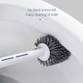 Round and Flat Toilet Cleaning Brush with Stand.