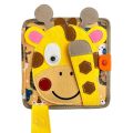 Montessori Busy Book Giraffe Baby Development Toys Sensory Felt Cloth Book Toddler Activity Board Learning Basic Life Skill Toys.