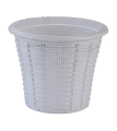 Planter Bamboo Resin Flower Pot7.5 inch Cane Planter With tray 1 pcs.