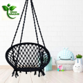 Round Cotton Swing Chair/Jhula – Handmade Hanging Hammock for Balcony, Indoor & Outdoor (100kg Capacity).