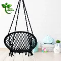 Premium Cotton Rope Swing/Jhula – Portable Indoor & Outdoor Swing for Adults & Kids, 100kg Capacity.