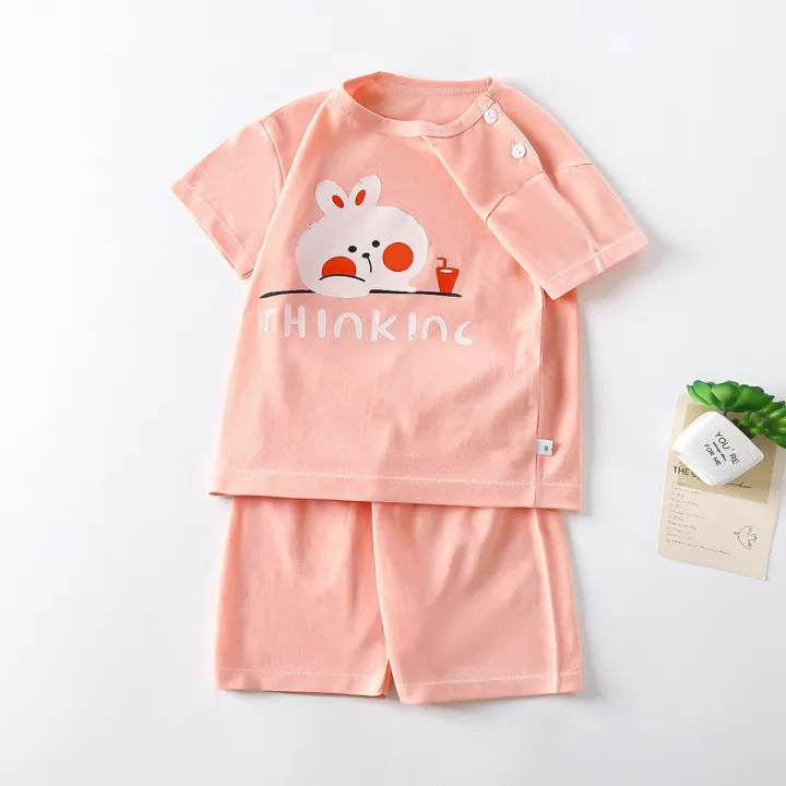 2023%20New%20Children's%20Short-sleeved%20Suit%20Set%20Pure%20Cotton%20Girls%20Summer%20Clothes%20Boy's%20T-shirt%20Baby%20Clothes%20children%20clothing%20-%20Image%204