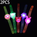 1/2Pcs Luminous Wrist Band Wristband For Kids Girl Boy Cute Cartoon Bracelet LED Light-up Toys Children Birthday Party Gifts. 