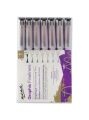 Mont Marte Graphic Fineliner Pen Set – 7 Pcs (0.05mm, 0.1mm, 0.3mm, 0.5mm, 0.7mm, 1.0mm & Brush Tip).