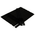Straws Flexible juice Pipe - 100pcs Black. 