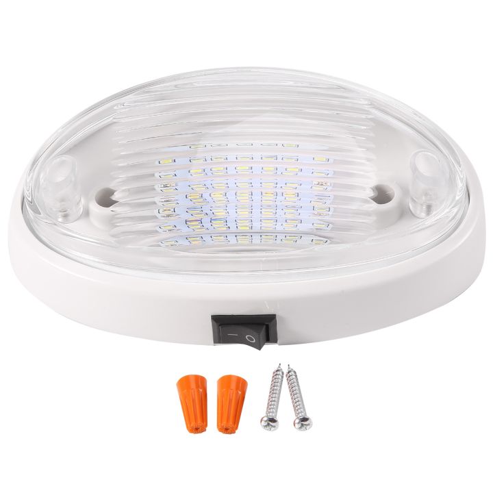 12V LED Light with Switch Caravan Motorhome Boat Awning Annex Tunnel Boot White