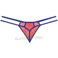 Men's Alluring Lace Bikini Thong Underwear Temptation in Micro String Design with Sissy Slim Pouch and Hipster Style. 