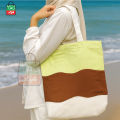 TAG Lifestyle Multicolor Canvas Tote Bag/Fashionable Mixed Color Tote Bag With Zipper Enclosure for girls For University/College/Trendy Fashionable Women. 