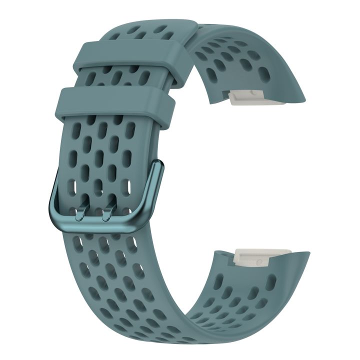 Solid%20Color%20Breathable%20Sports%20Silicone%20Watch%20Band%20For%20Fitbit%20Charge%206%20-%20Image%203