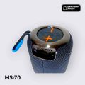 Heavy Bass MS-70 Portable Wireless Bluetooth Speaker | BT 5.3 | RGB Lights | FM Radio | USB | TF Card | Hands-Free Calling. 