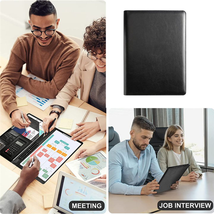 Resume%20Portfolio%20Folder%20Black%20Resume%20Portfolio%20Folder%20with%20A4%20Size%20Clipboard%20Black%20Leather%20Padfolio%20for%20Men%20Women%20Business%20Portfolio%20Organizer%20-%20Image%203
