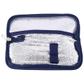 Portable Insulin Cooler Bag Diabetic Insulin Travel Case Cooler Pill Box Aluminum Foil Ice Bag (Navy Blue).