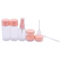 8Pcs/Set Mini Makeup Transparent Travel Kit.