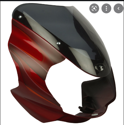 Visor with Glass for Bajaj Discover 135CC Red Daraz .bd