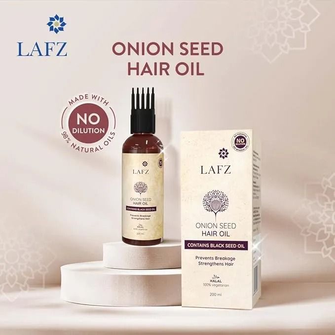 LAFZ ONION SEED OIL FOR HAIR 200 ML MADE IN INDIA